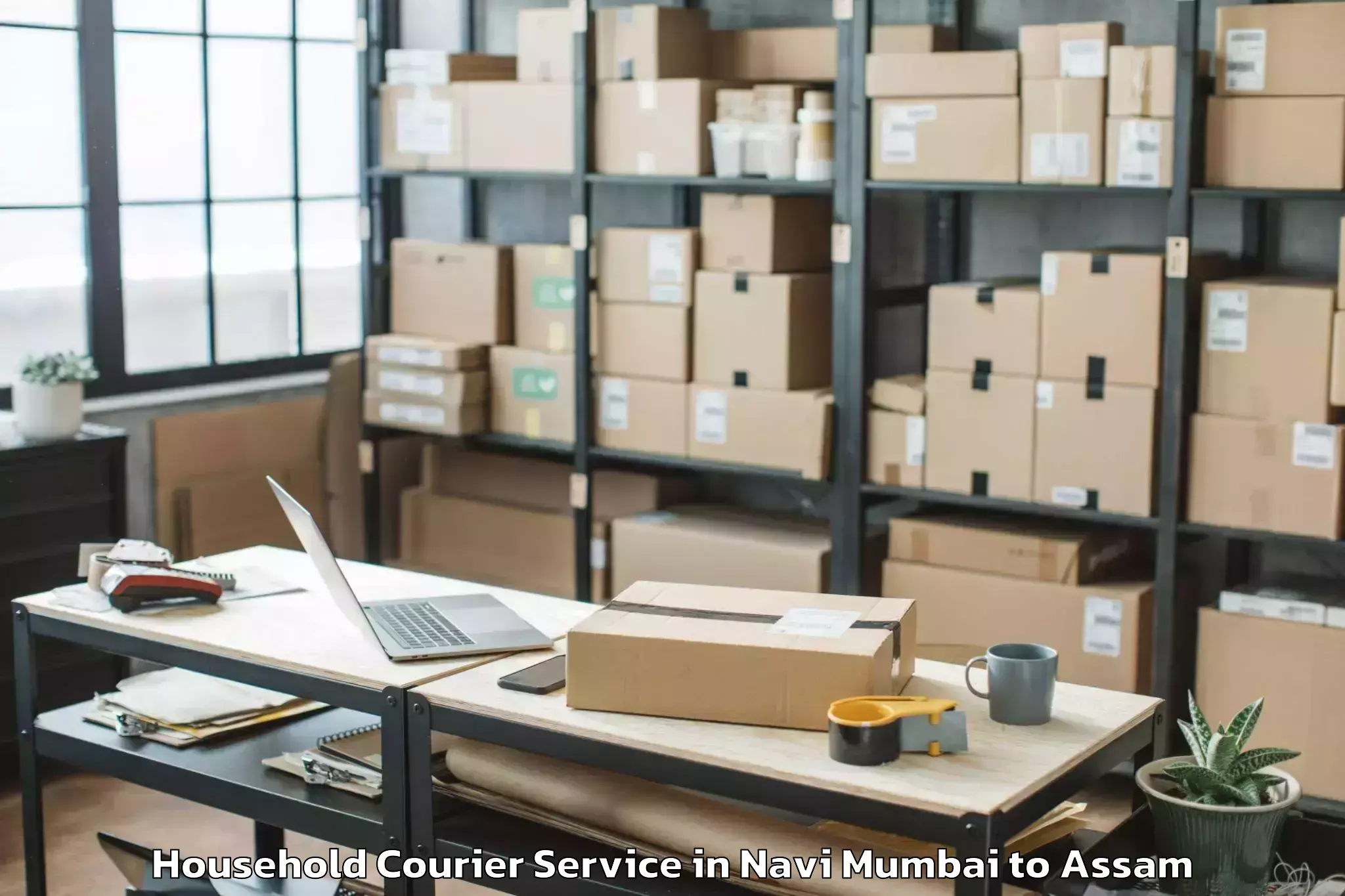 Professional Navi Mumbai to Mankachar Household Courier